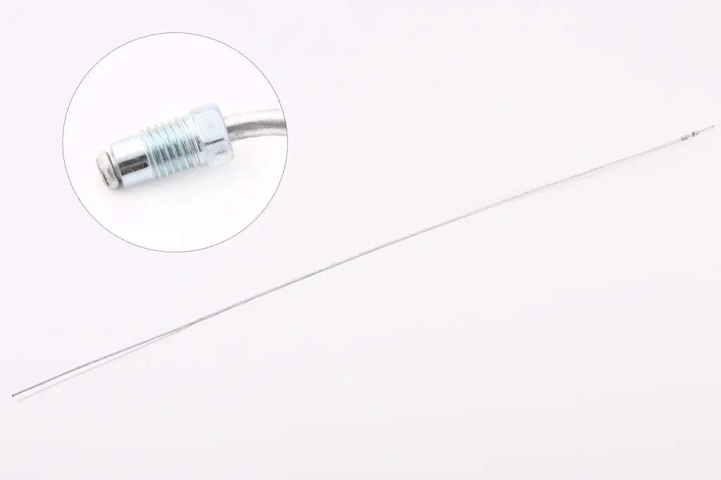 Трубка гальмівна d 5мм 1800 мм штуцер 10*1.0 штуцер 10*1.0, фото 1