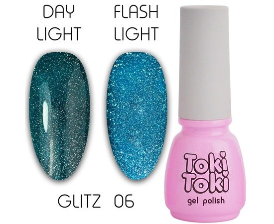 Гель-лак світловідбиваючий Toki Toki Glitz GZ06
