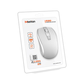 Бездротова комп'ютерна мишка MeeTion MT-R560 1200DPI блютуз миша для комп'ютера ноутбука пк - Білий, фото 4