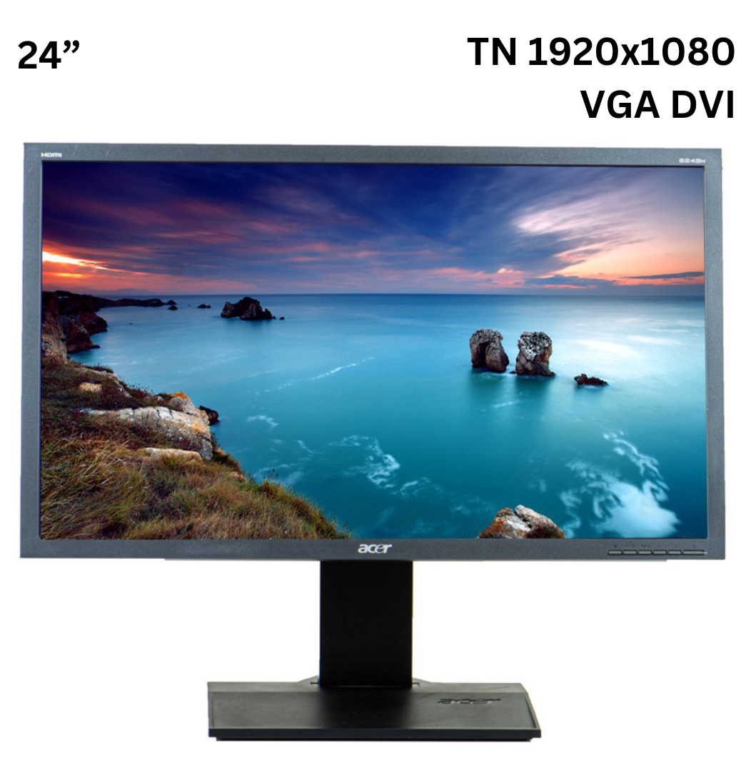 Монітор 24" Acer B243H/TN 1920x1080 Full HD/DVI VGA Б/В