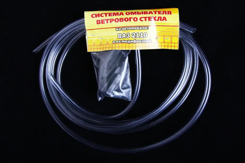 Шланг омивача 2110 з трійником і форсунками 2110 нов. обр. (з буртом), фото 1