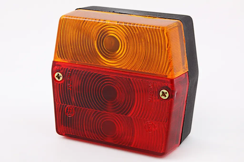 Ліхтар причепа квадрат. ВЗА червоний/оранж. (98*93*48мм), фото 1