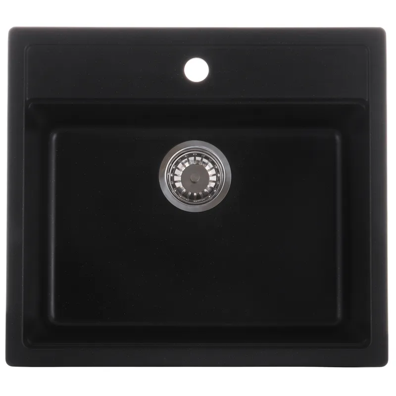 Мийка кухонна ZERIX ZS-5751S-14 Чорний металік (ZX4602), фото 1