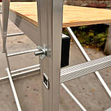 Підмости будівельні алюмінієві Титан 5, міні вишка тура алюмінієва 4 м, фото 8