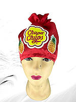 Шапка чупа чупс, колір бордовий, дитяча