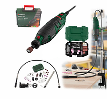 Електричний Гравер з гнучким валом і насадками Parkside 160 Вт Шліфувальні машини з гнучким валом Гравери