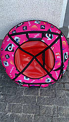 Тюбінг 100 см із камерою ватрушка надувні санки