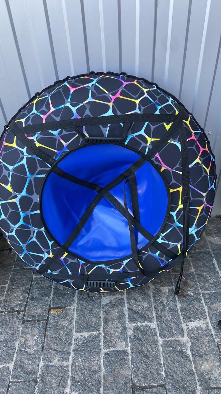 Тюбінг 100 см із камерою ватрушка надувні санки, фото 1