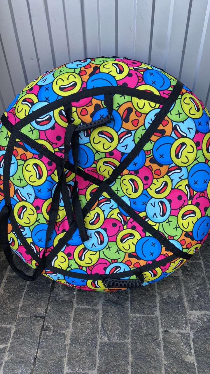 Тюбінг 100 см із камерою ватрушка надувні санки, фото 1