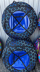 Тюбінг 100 см із камерою ватрушка надувні санки