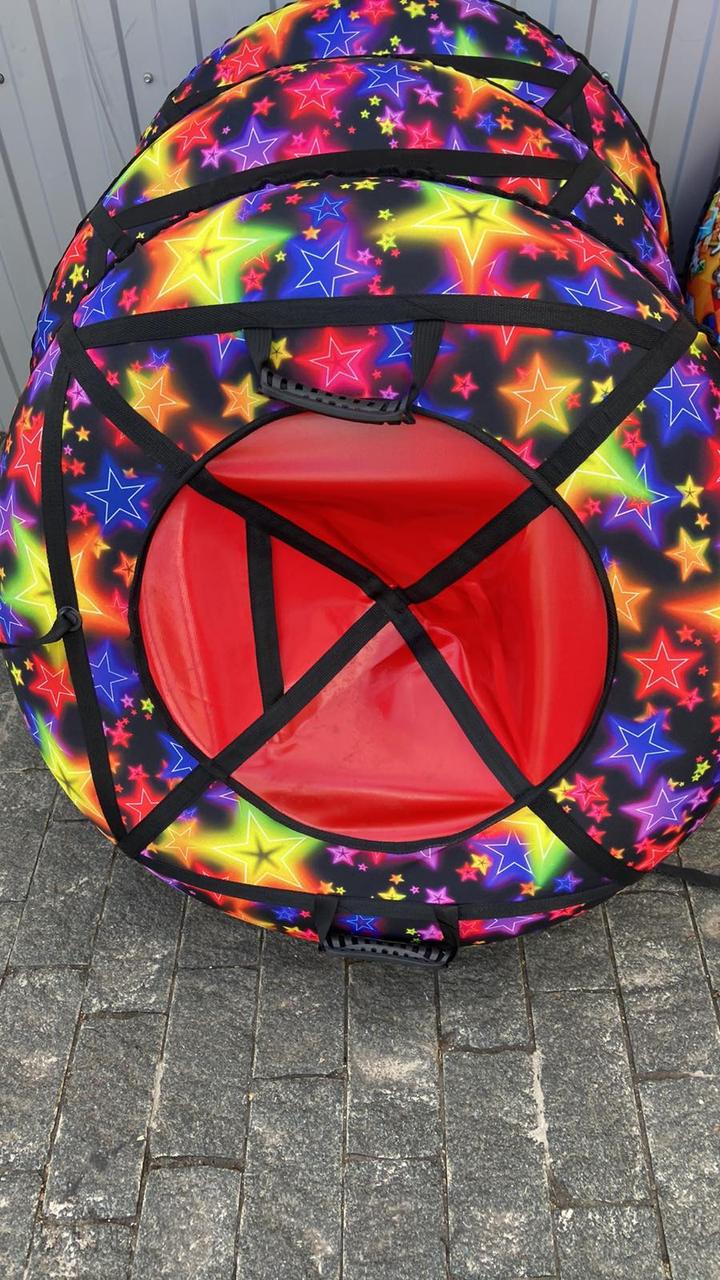 Тюбінг 100 см із камерою ватрушка надувні санки, фото 1