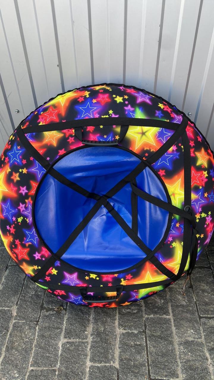 Тюбінг 100 см із камерою ватрушка надувні санки, фото 1