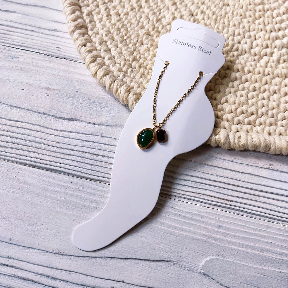 Браслет на ногу з підвісами «Смарагдова елегантність», фото 1