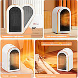 Тепловентилятор міні Supretto настільний електричний, Білий (9070), фото 5