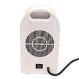 Тепловентилятор міні Supretto настільний електричний, Білий (9070), фото 10
