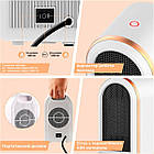 Тепловентилятор міні обігрівач Supretto настільний електричний (9070), фото 6