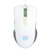 Ігрова миша Onikuma CW908 з підсвічуванням RGB геймерська миша для ПК і ноутбука миша з килимком - Білий