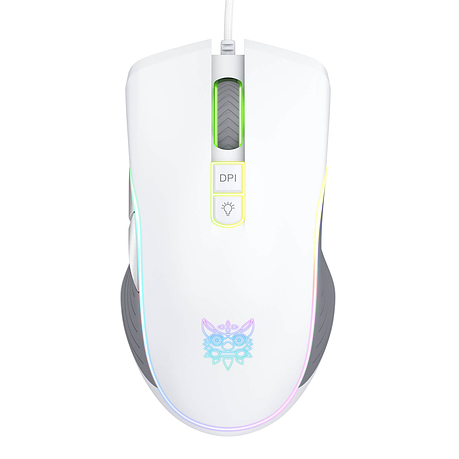 Ігрова миша Onikuma CW908 з підсвічуванням RGB геймерська миша для ПК і ноутбука миша з килимком - Білий, фото 1