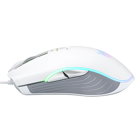 Ігрова миша Onikuma CW908 з підсвічуванням RGB геймерська миша для ПК і ноутбука миша з килимком - Білий, фото 3