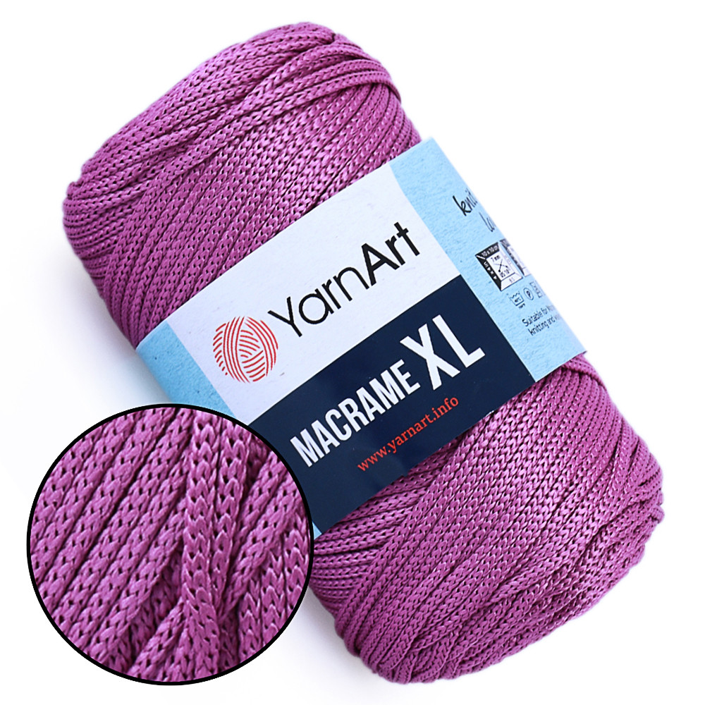 YarnArt Macrame XL, Бузковий №161, шнур поліестеровий 4мм