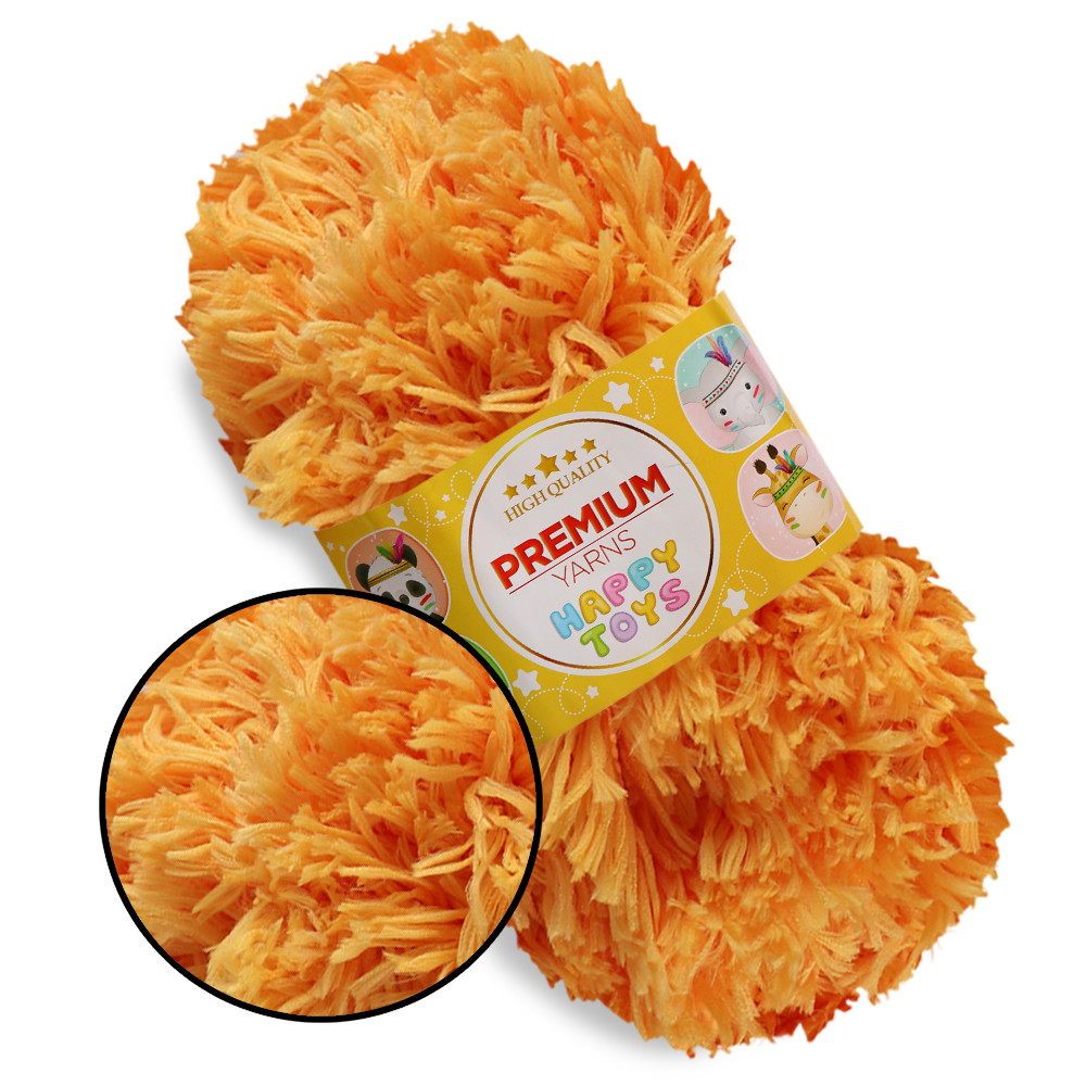 Premium Yarn Happy Toys, апельсин No268, фото 1
