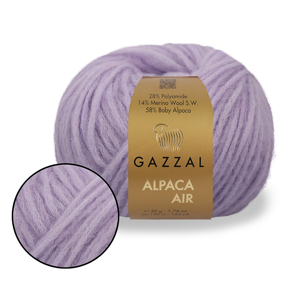 Gazzal Alpaca Air, Темно-бузковий №90, фото 1