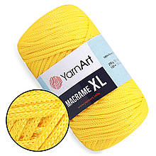 YarnArt Macrame XL, Жовтий №142, шнур поліестеровий 4мм