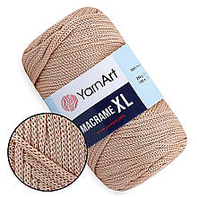 YarnArt Macrame XL, Темний беж №131, шнур поліестеровий 4мм