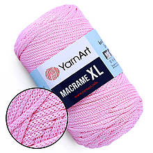 YarnArt Macrame XL, Рожевий №147, шнур поліестеровий 4мм