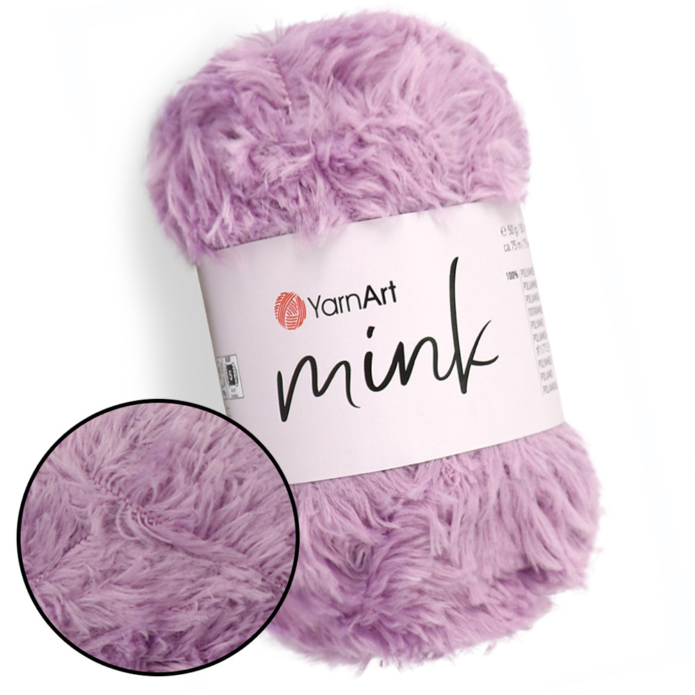 YarnArt Mink, Бузковий №350, фото 1