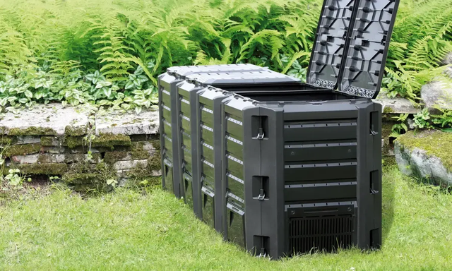 Компостер садовий 1200 л Prosperplast Compogreen PIKSM1200C-S411 чорний 3 модулі