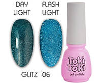 Гель-лак світловідбиваючий Toki-Toki Glitz GZ06