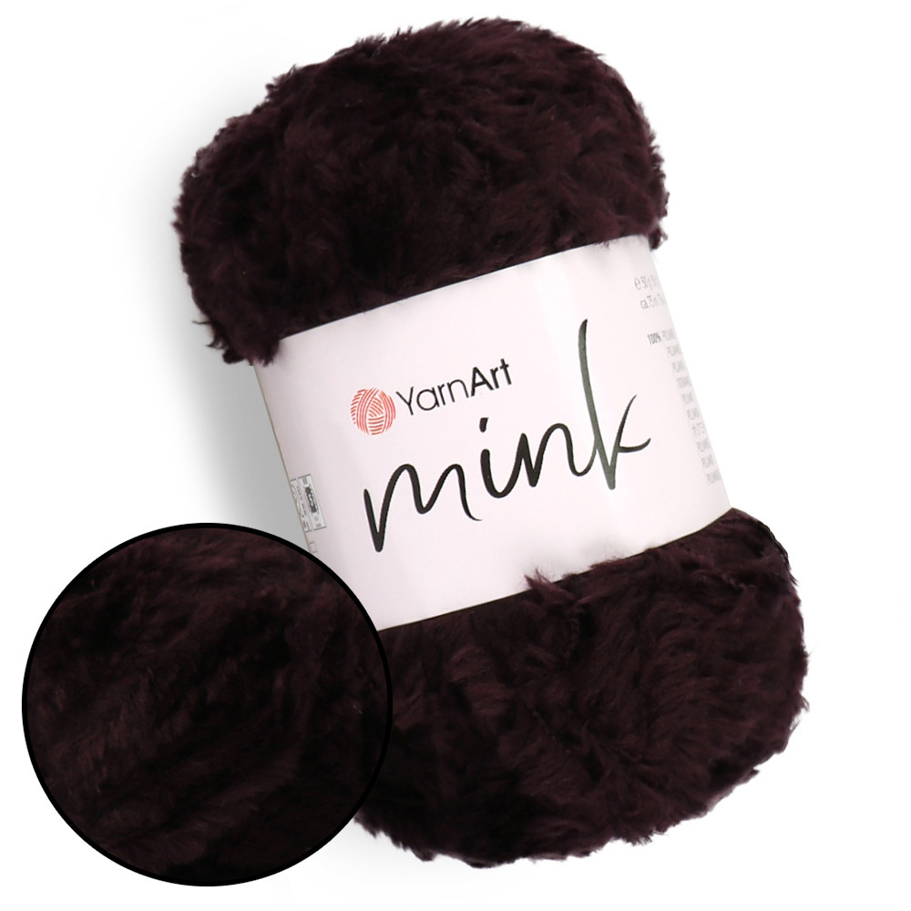 YarnArt Mink, Коричнево-бордовий №342, фото 1