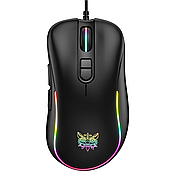 Ігрова миша Onikuma CW907 7200dpi з підсвічуванням RGB геймерська миша для ПК і ноутбука миша з килимком - Чорний