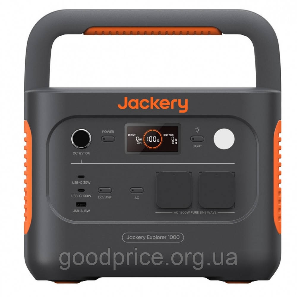 Портативна зарядна станція повербанк LifePo4 Jackery 3000/1500 Вт для дому, кемпінгу (електростанція)