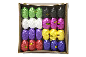 Набір стрічок для пакування 5мм*10м 24шт/уп перламутр ООПТ