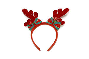 Обруч новорічний Ріжки оленя зі стразами ООПТ