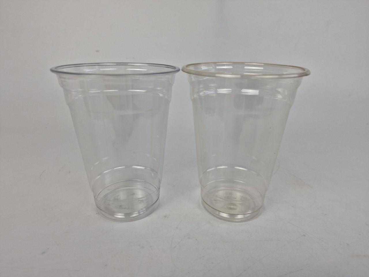 Стакан одноразовий РЕТ щільний, прозорий, 420 мл NEW (50 шт.), фото 1