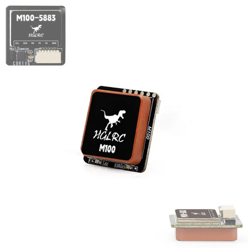 GPS модуль HGLRC M100-5883 з компасом та антеною FPV дрона, фото 1
