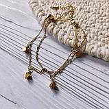 Браслет на ногу «Золоті кубики», фото 2