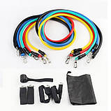 Спортивні гумки еспандер exercise, Стрічка еспандер для турніка, Еспандери для фітнесу вправи ZJ-51, фото 10