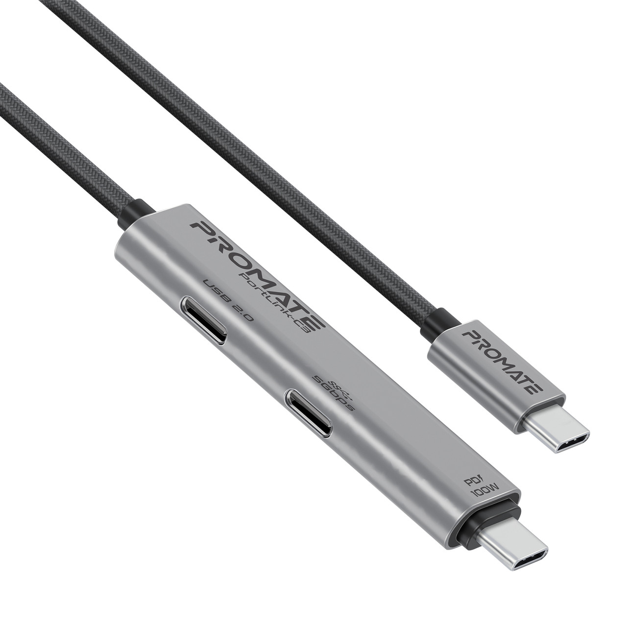 Кабель Promate PortLink-C3 Black (portlink-c3.black), фото 1