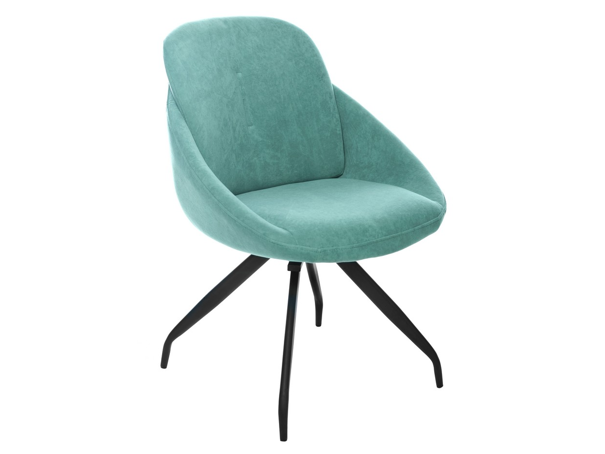 Стілець поворотний R-65 м'ятний + чорний, фото 1