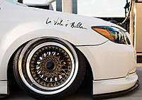 Виниловая наклейка La vita è bella Жизнь прекрасна 46 х 8,6 см, фото 3