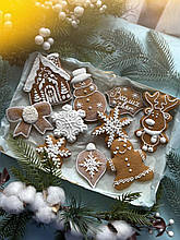 Імбирне печиво імбирні пряники ручної роботи до нового року та різдва
