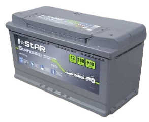 Акумулятор автомобільний 100Аг (-/+) I STAR АКБ 353x175x190