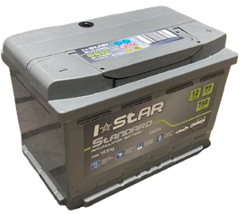 Акумулятор автомобільний 77Аг (+/-) I STAR АКБ 278x175x190