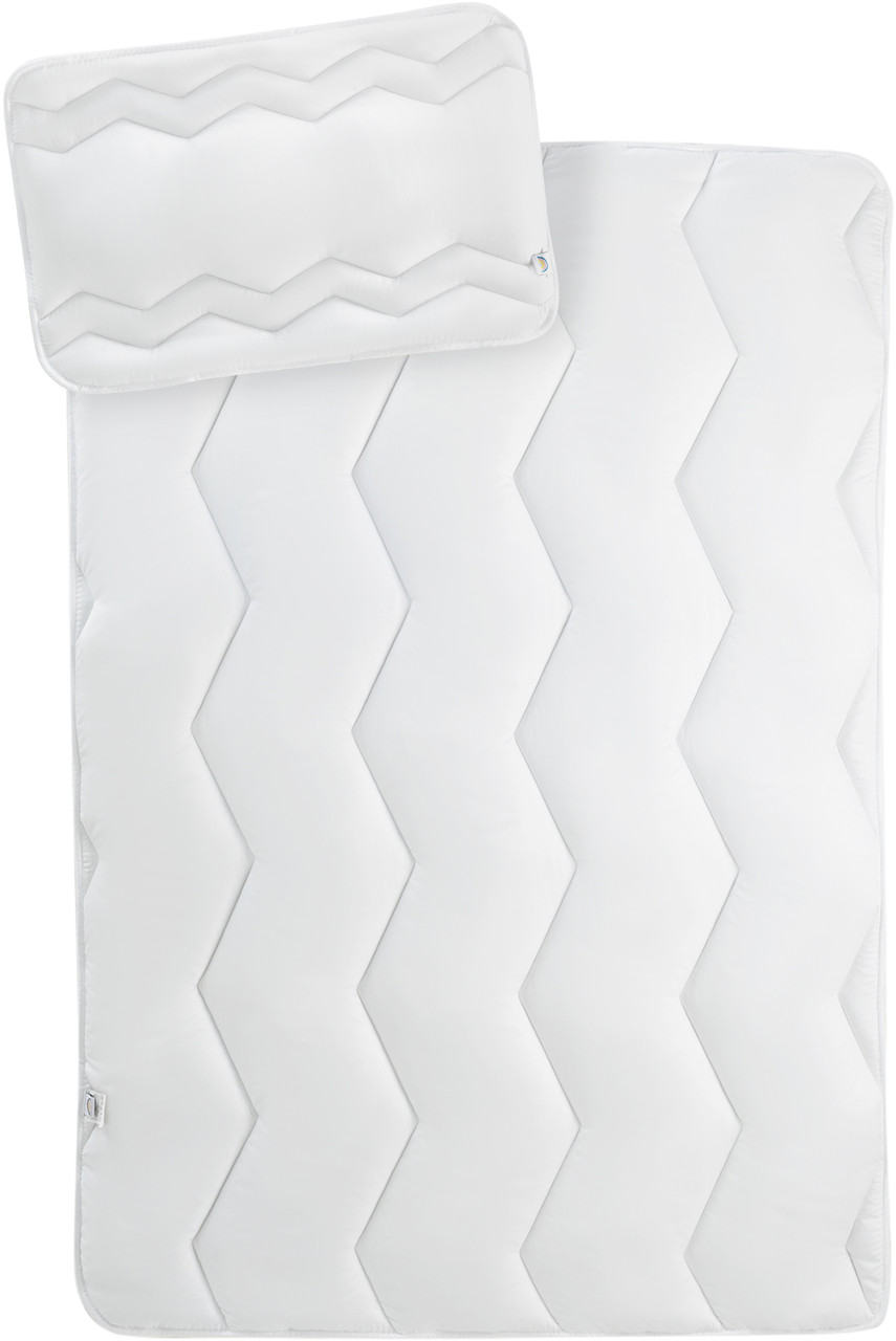 Набір ковдра дитяча з подушкою IDEIA Papaella — Comfort 100x135 + 40х60 білий, фото 1