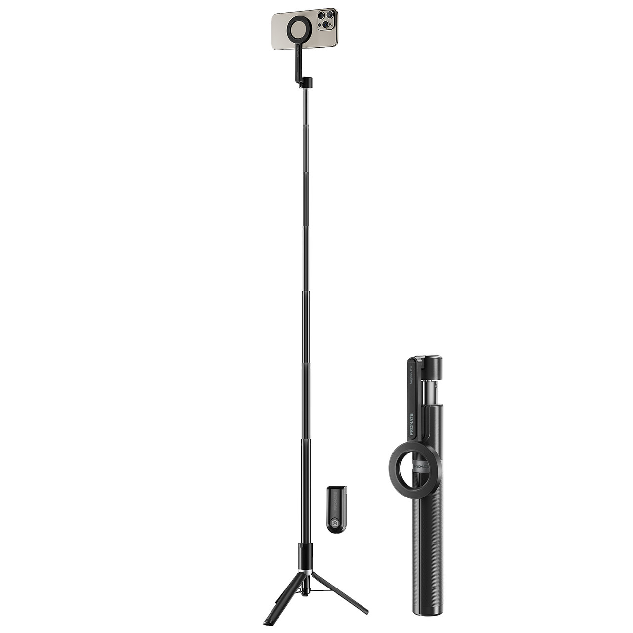 Cелфі палиця-трипод Promate MagStick-Pro Black (magstick-pro)