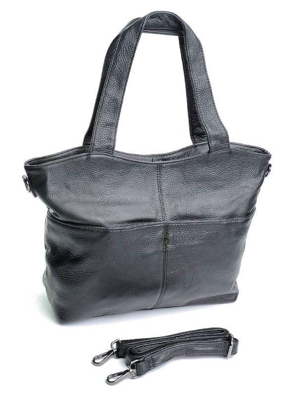 Жіноча шкіряна сумка 5063 Black,Купити жіночі сумки гуртом і в роздріб із натуральної шкіри в Україні